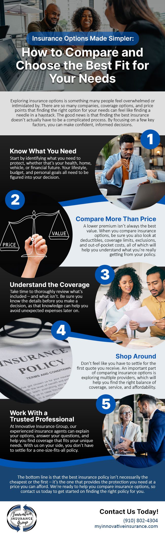 Insurance Options Made Simpler: How to Compare and Choose the Best Fit for Your Needs